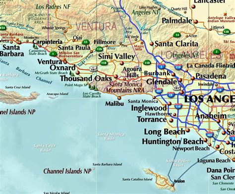 southern ca map with cities|Southern California Map, Map of Southern California.